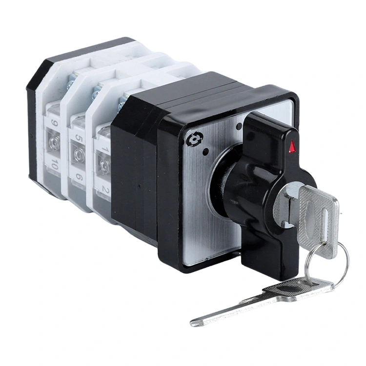 16A কী রোটেশন হ্যান্ডেল কন্ট্রোল ক্যাম সুইচ