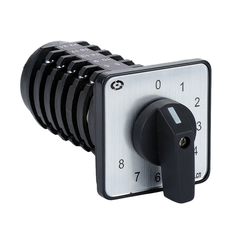 20A নয়টি অবস্থানের রোটারি ক্যাম সুইচ