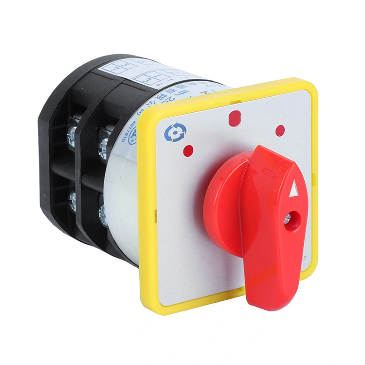 25A ম্যানুয়াল নব কন্ট্রোল রোটারি চেঞ্জওভার সুইচ