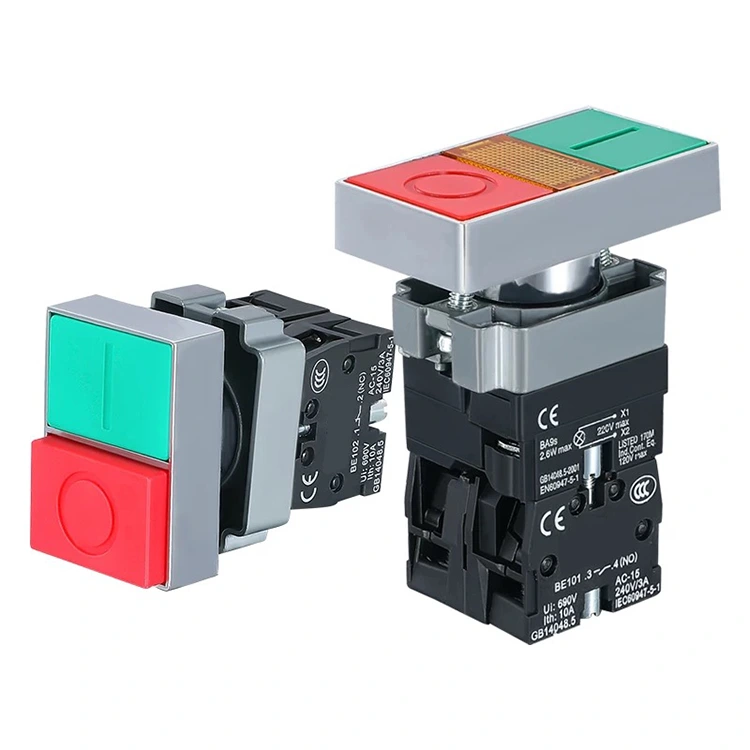 XB2-BL আলোকিত এবং অ-আলোকিত ডাবল পুশ বোতাম সুইচ